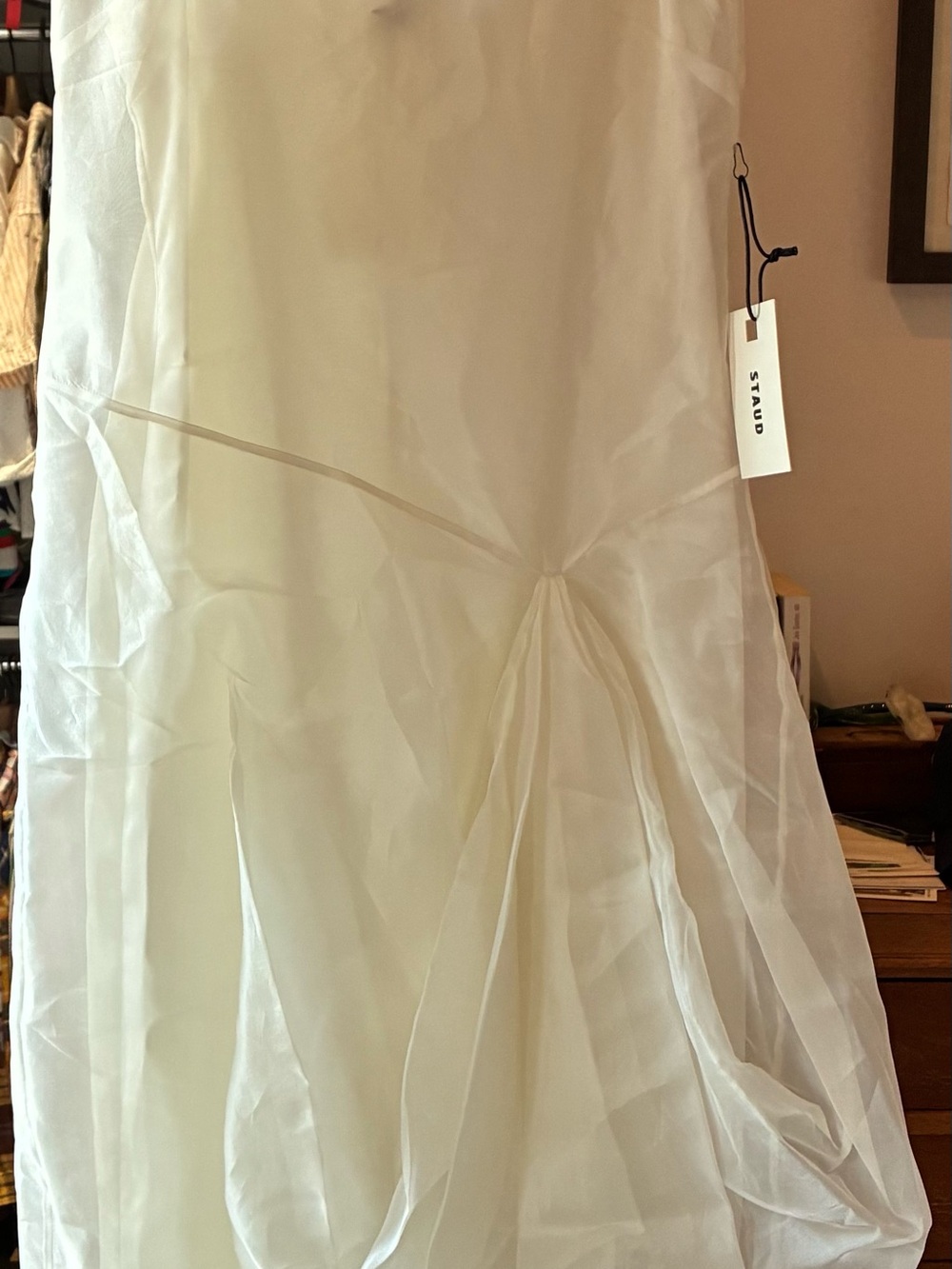 STAUD Sheer Ivory Maxi Dress - Picture 8 of 9